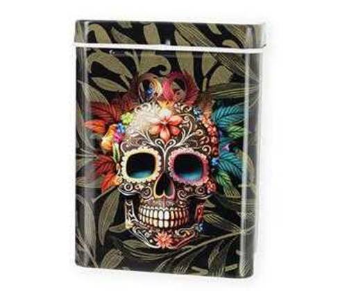 Μεταλλική Θήκη Τσιγάρων - Skull Design #3 - Τιμή: 3,80€