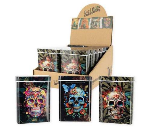 Μεταλλική Θήκη Τσιγάρων - Skull Design #2 - Τιμή: 3,80€
