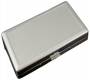Cigarette case metallic Silver Square -  Price: 5,90€
