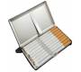Cigarette case metallic Silver Square -  Price: 5,90€