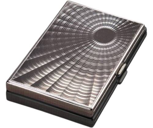 Μεταλλική Ταμπακιέρα Gentelo Simple Sunburst - Silver - Τιμή: 5,70€