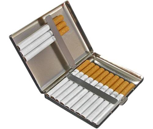 Μεταλλική Ταμπακιέρα Gentelo Simple Sunburst - Silver - Τιμή: 5,70€