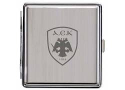 Μεταλλική Ταμπακιέρα με Ανεξίτηλη Χάραξη ΑΕΚ