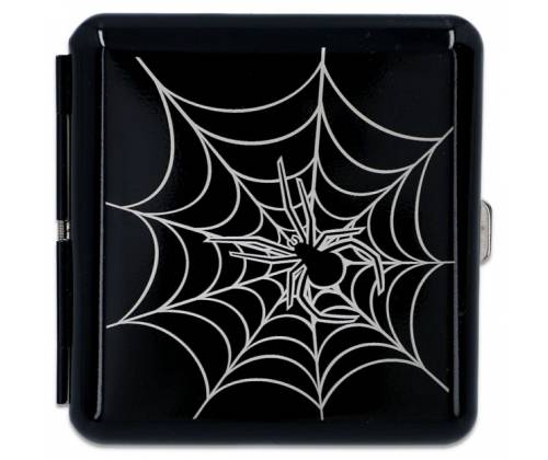 Ταμπακιέρα Μεταλλική Spider - Μαύρη - Τιμή: 4,90€