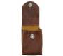 Χειροποίητη Δερμάτινη Θήκη για Πακέτο Τσιγάρων Καφέ - Μέγεθος 100άρι - Τιμή: 9,90€
