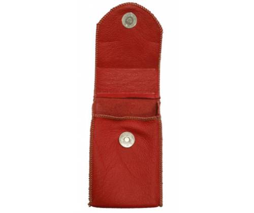 Χειροποίητη Δερμάτινη Θήκη για Πακέτο Τσιγάρων Κόκκινη - Μέγεθος 100άρι - Τιμή: 9,90€