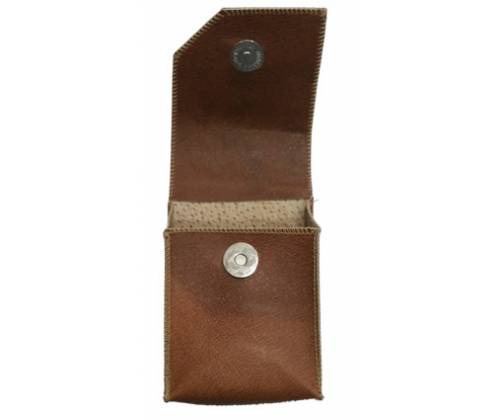 Χειροποίητη Δερμάτινη Θήκη για Πακέτο Τσιγάρων Καφέ - Κανονικό μέγεθος - Τιμή: 9,90€