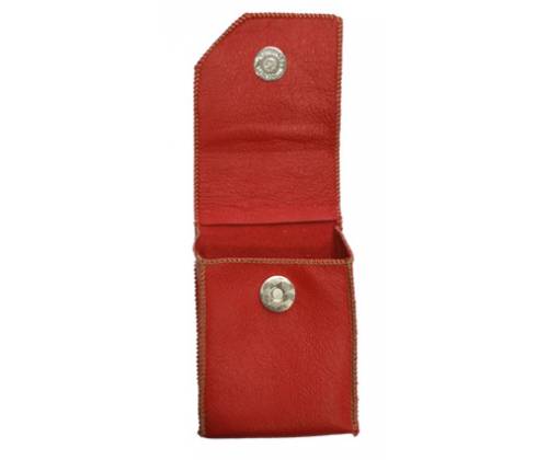 Χειροποίητη Δερμάτινη Θήκη για Πακέτο Τσιγάρων Κόκκινη - Κανονικό μέγεθος - Τιμή: 9,90€