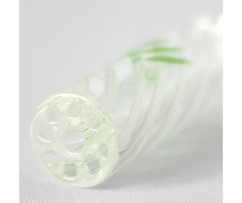 Γυάλινη Τζιβάνα 8mm με Στρογγυλό Επιστόμιο - 9 Holes Clear - Τιμή: 6,50€