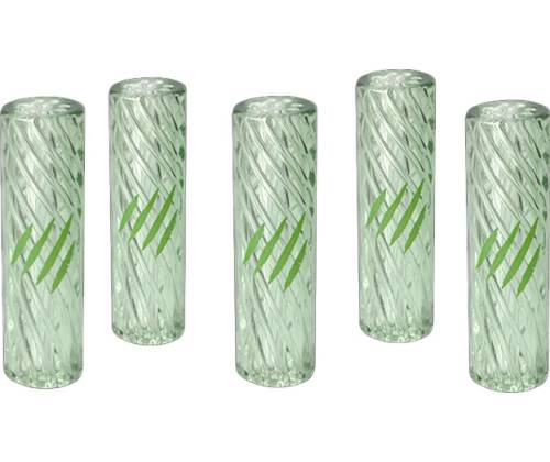 Γυάλινη Τζιβάνα 8mm με Στρογγυλό Επιστόμιο - 9 Holes Green - Τιμή: 6,50€