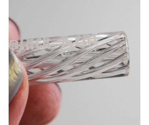 Γυάλινη Τζιβάνα Regular 10mm με Στρογγυλό Επιστόμιο 7 Holes Clear - 1 τεμ. - Τιμή: 5,50€