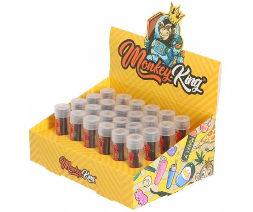 Monkey King Γυάλινη Τζιβάνα Regular 8mm με Πεπλατυσμένο Επιστόμιο - Μαύρη - Τιμή: 3,50€