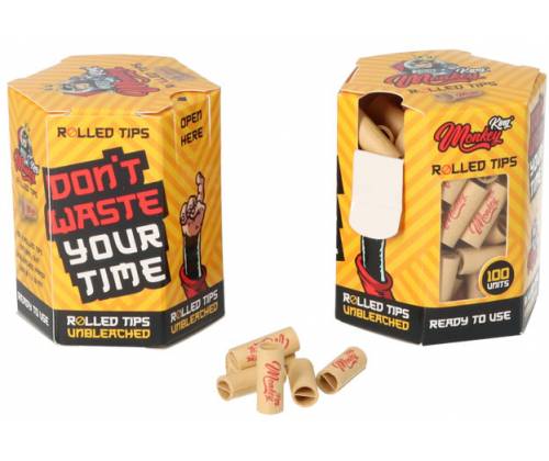 Monkey King Pre-Rolled Tips Τζιβάνα Ακατέργαστη Προτυλιγμένη - 100τεμ. - Τιμή: 4,50€