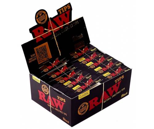 RAW Tips Black Τζιβάνα Μαύρη - Aκατέργαστη 50φ. - Τιμή: 0,22€