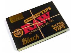 RAW Tips Black Τζιβάνα Μαύρη Φαρδιά Extra Wide - Aκατέργαστη 40φ.