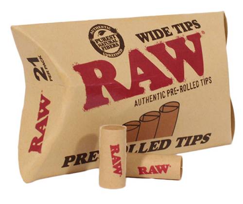 RAW Pre-Rolled Wide Tips Jivana - Wide Pre-Rolled 20pcs. - Price: 17,00€