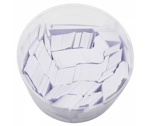 Τζιβάνες Tips Λευκή Φαρδιά Απλή 20x60mm - Box 2500τεμ - Τιμή: 8,70€