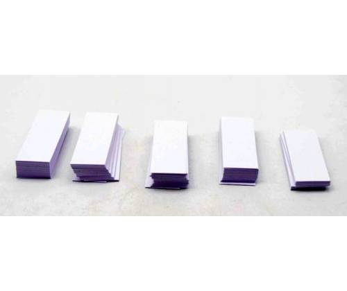 Τζιβάνες Tips Λευκή Φαρδιά Απλή 20x60mm - Box 2500τεμ - Τιμή: 8,70€