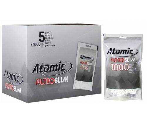 Atomic Φιλτράκια Σακουλάκι - 6mm Slim 1000 - 5τεμ. - Τιμή: 14,50€