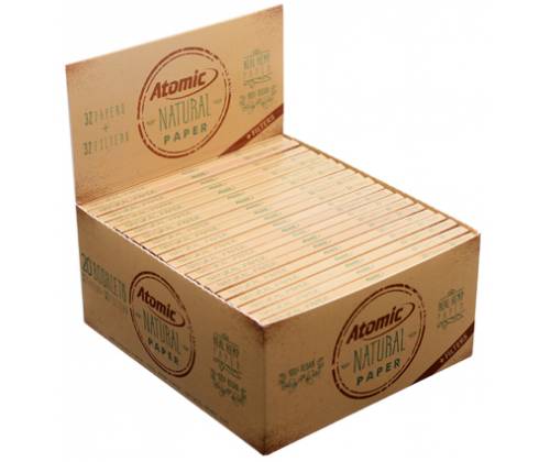 Atomic Χαρτάκια Natural King Size Maxi Pack + 32 Tips - Τιμή: 0,84€