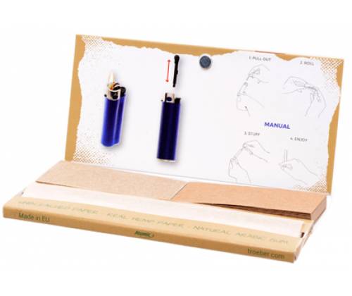 Atomic Χαρτάκια Natural King Size Maxi Pack + 32 Tips - Τιμή: 0,84€