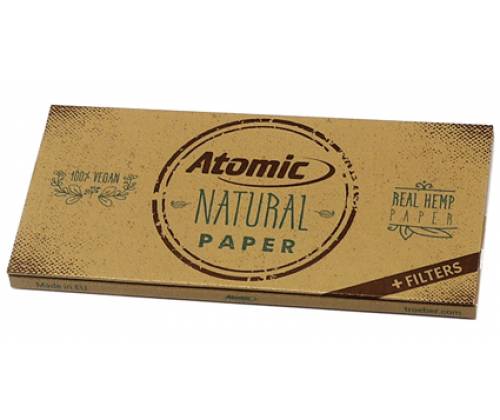 Atomic Χαρτάκια Natural King Size Maxi Pack + 32 Tips - Τιμή: 0,84€