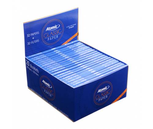Atomic Χαρτάκια Classic King Size Maxi Pack + 32 Tips - Τιμή: 0,84€
