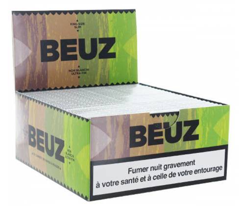 Beuz Χαρτάκια King Size Slim Unbleached Ακατέργαστο 32φ. - Τιμή: 0,60€