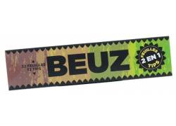 Beuz Χαρτάκια King Size Slim Unbleached Ακατέργαστο με Τζιβάνα 32φ.