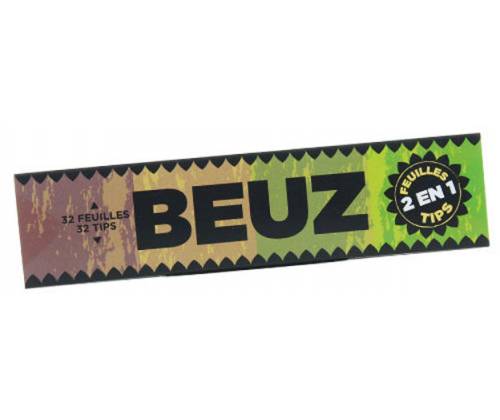 Beuz Χαρτάκια King Size Slim Unbleached Ακατέργαστο με Τζιβάνα 32φ. - Τιμή: 1,40€