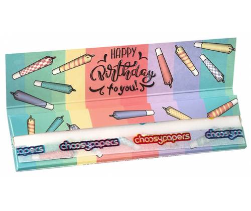 Choosypapers Χαρτάκια King Size Slim 32φ. - Happy Birthday - Τιμή: 1,35€