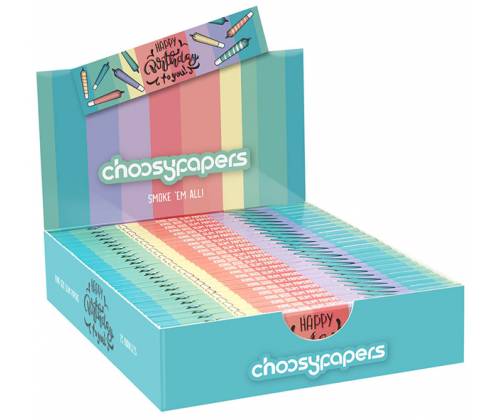 Choosypapers Χαρτάκια King Size Slim 32φ. - Happy Birthday - Τιμή: 1,35€