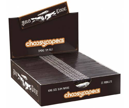 Choosypapers Rolling Papers King Size Slim 32f. - Bro Code -  Price: 1,35€