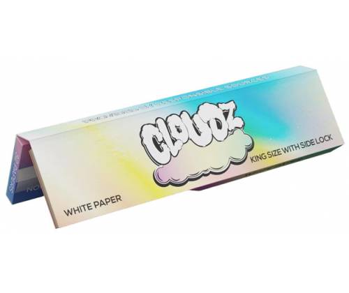 Cloudz Χαρτάκια Premium White - King Size Slim με Τζιβάνα 32φ. - Τιμή: 1,70€