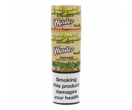 Cyclones Hemp Xtra Slo WONDER RASPBERRY Cigar Leaves with Wood Tips - Price: 1,10€