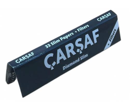 Carsaf Χαρτάκια Λευκό King Size Slim 32φ. + Tips - Τιμή: 1,60€