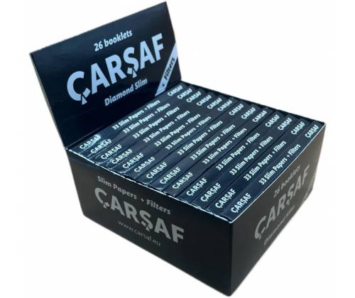 Carsaf Χαρτάκια Λευκό King Size Slim 32φ. + Tips - Τιμή: 1,60€