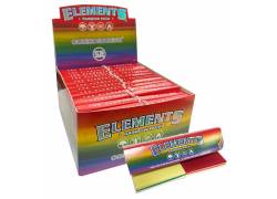 Elements Χαρτάκια - Connoisseur - King Size Slim Rainbow  32φ. με Τζιβάνες 24τεμ.