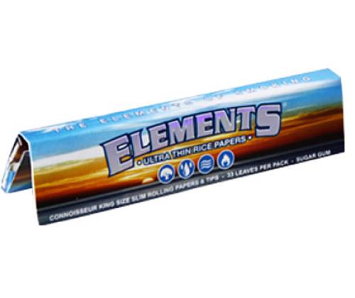 Elements Χαρτάκια - Connoisseur - King Size Slim με Τζιβάνες - Τιμή: 0,88€