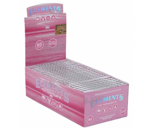 Elements Rolling Papers Pink - Single 60f. -  Price: 0,30€
