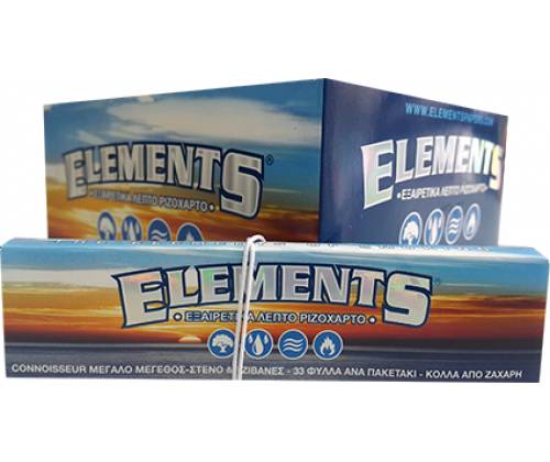 Elements Χαρτάκια - Connoisseur - King Size Slim με Τζιβάνες 24τεμ. - Τιμή: 20,30€