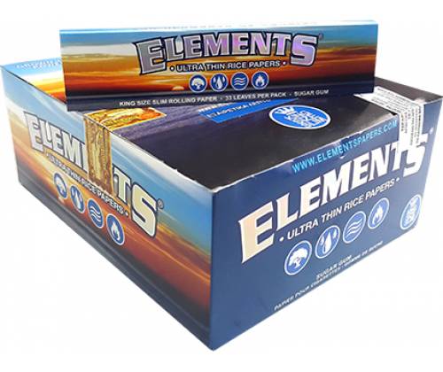 Elements Χαρτάκια - King Size Slim 50τεμ. - Τιμή: 21,50€