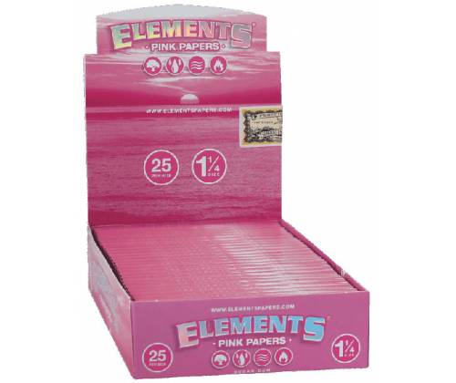 Elements Χαρτάκια Pink - 1¼ 50φ. 25τεμ. - Τιμή: 10,90€