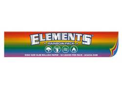 Elements Χαρτάκια - King Size Slim Raindow 32φ.