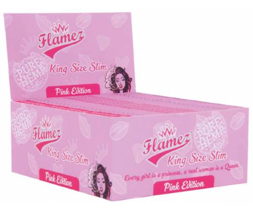 Flamez Χαρτάκια The Original Pink King Size Slim - 33φ - Τιμή: 0,65€