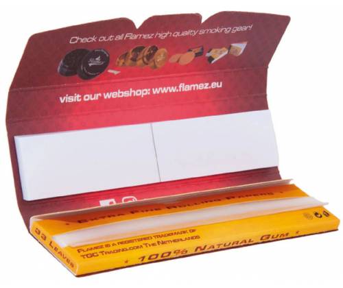 Flamez Χαρτάκια The Original King Size Slim - 33φ. + Tips - Τιμή: 1,35€