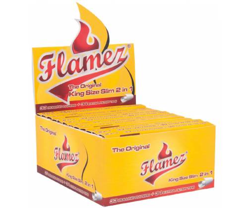 Flamez Χαρτάκια The Original King Size Slim - 33φ. + Tips - Τιμή: 1,35€