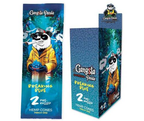Gangsta Panda Blunt Wraps Πουρόφυλλα - Blueberry 2φ. - Τιμή: 1,50€