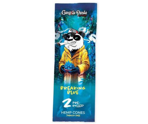 Gangsta Panda Blunt Wraps Πουρόφυλλα - Blueberry 2φ. - Τιμή: 1,50€