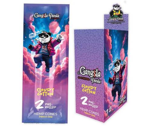 Gangsta Panda Blunt Wraps Πουρόφυλλα - Cotton Candy 2φ. - Τιμή: 1,50€